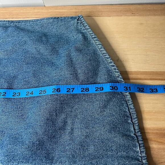 VTG American Blue Denim Barn Chore Coat Jacket Button Front Blanket Lined Sz L - Picture 8 of 8